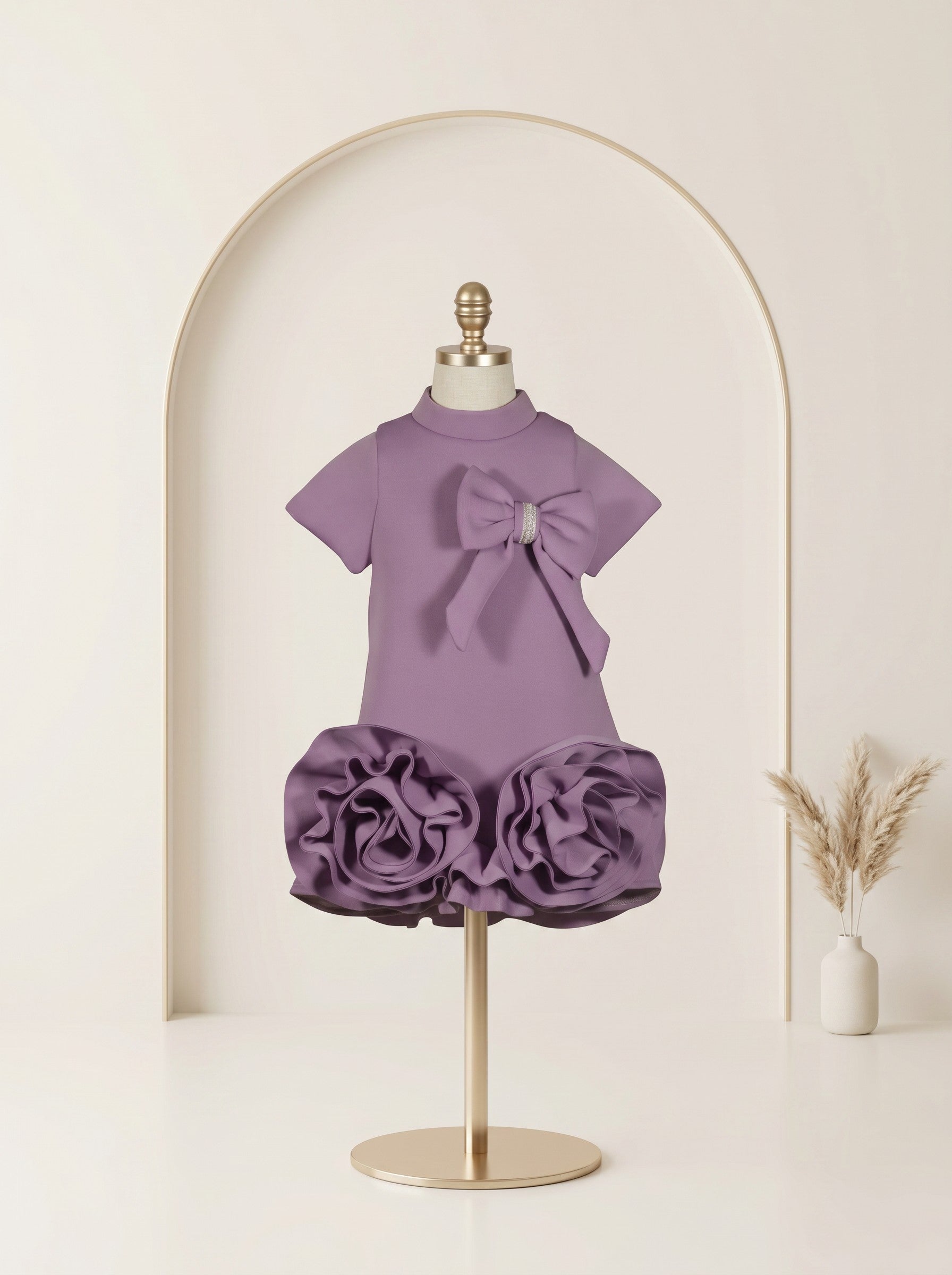 Lavender Bow Couture Dress